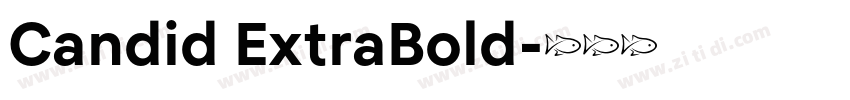 Candid ExtraBold字体转换